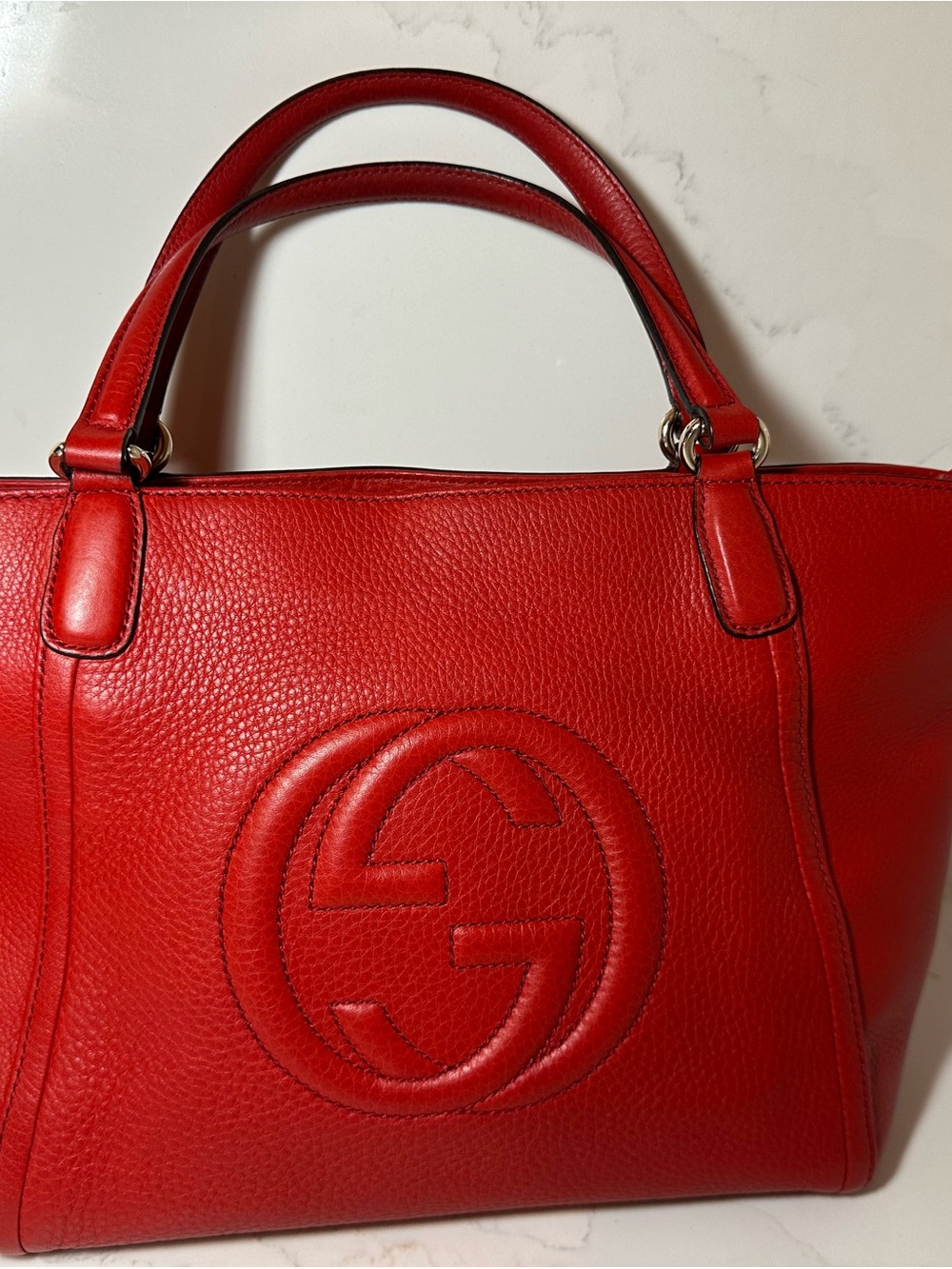 Gucci Soho Convertible Top Handle Medium Bag - Picture 1 of 10